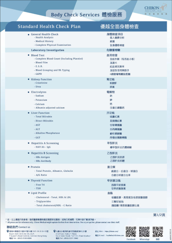 優越全面健康檢查